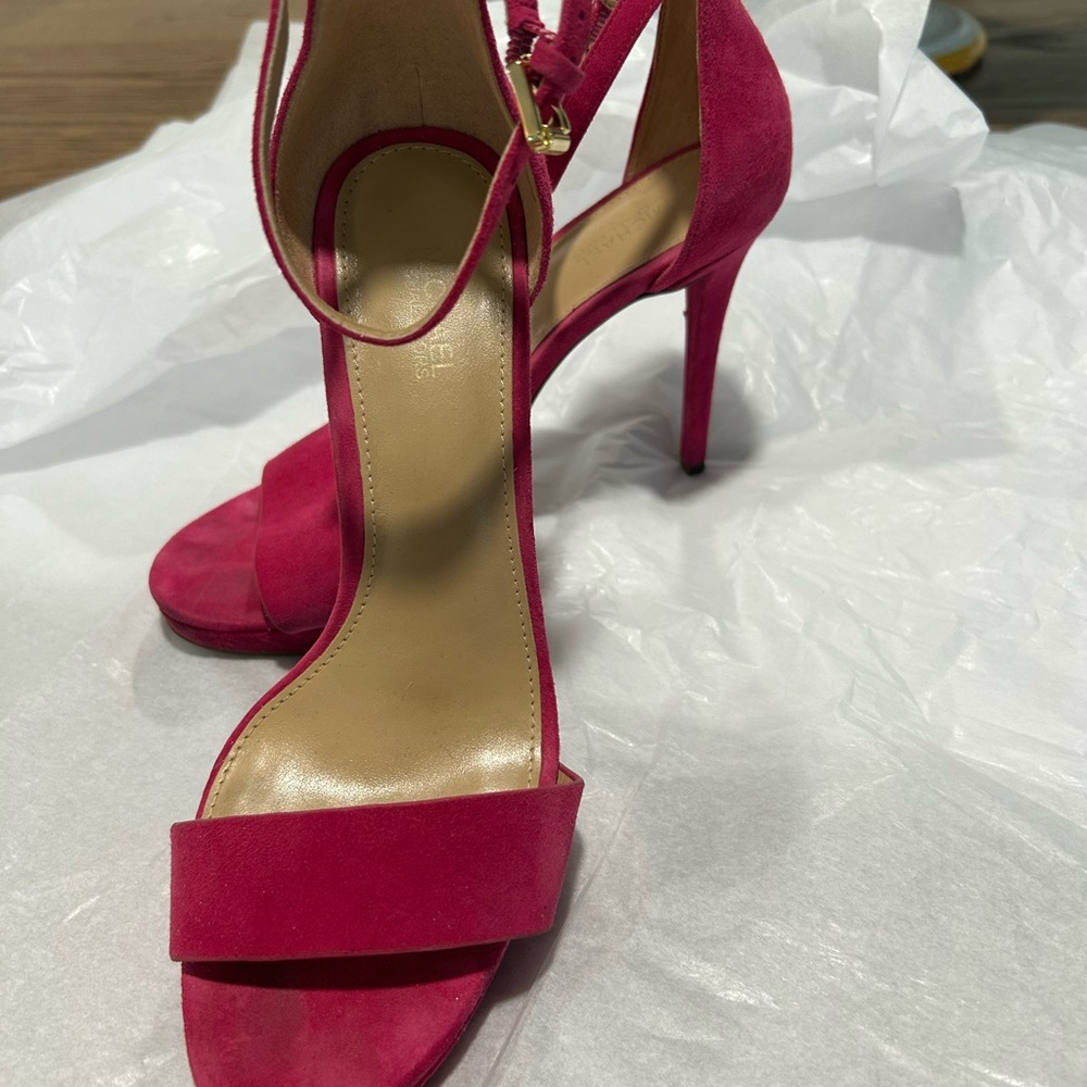 Michael Kors Pink Suede Stiletto Heels